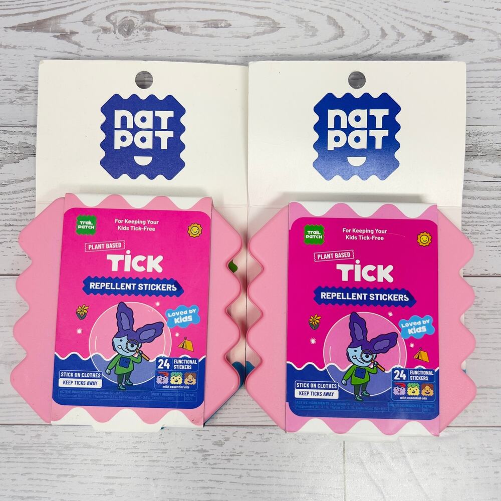2pk NatPat Trail Patch Tick Repellent Non-Toxic for Kids & Adults - 48 stickers